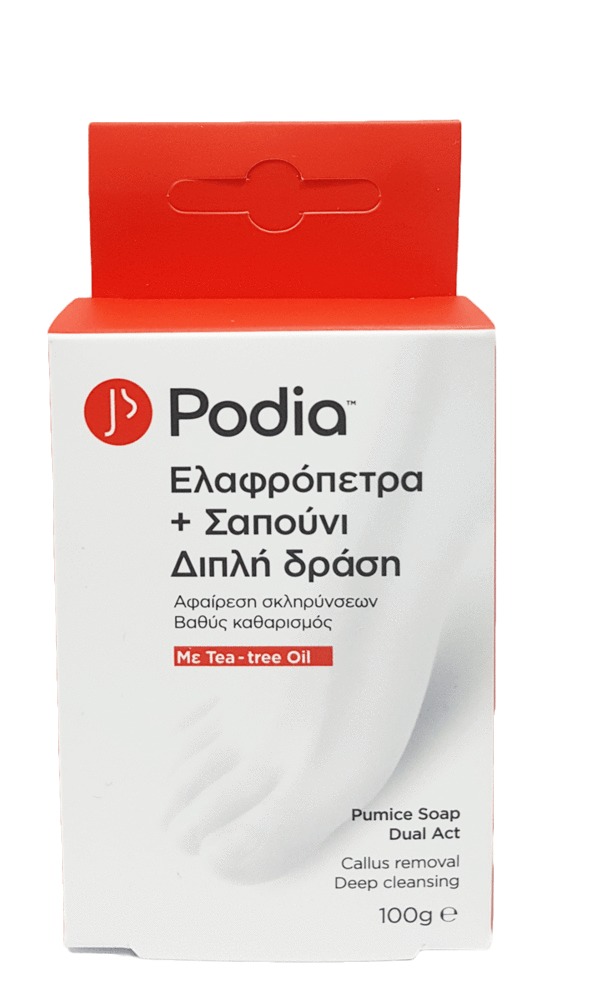 Podia Ελαφρόπετρα & Σαπούνι Διπλή Δράση 100 gr