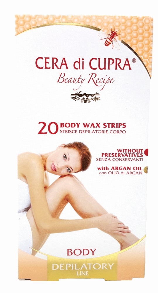 Cera di Cupra Wax Body Strips Αποτριχωτικές Ταινίες Σώματος 20τμχ