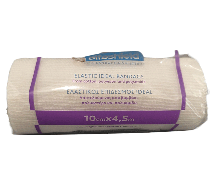 Alfashield Elastic Ideal Bandage Ελαστικός Επίδεσμος 10cm x 4,5m 1τμχ