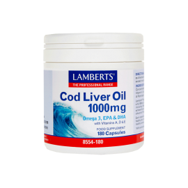 Lamberts Cod Liver Oil 1000mg 180 κάψουλ …