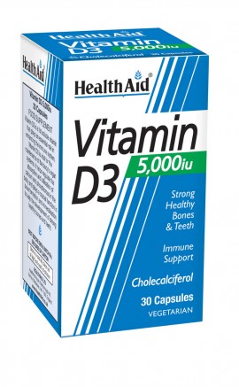 HEALTH AID VITAMIN D3 5000i.u. 30tabs