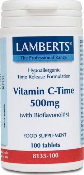 Lamberts Vitamin C Time 500mg 100 ταμπλέ …