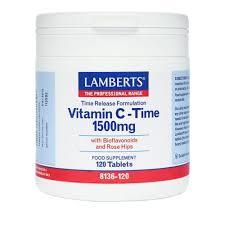 Lamberts Vitamin C Time 1500mg 120 ταμπλ …