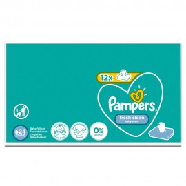 PAMPERS ΜΩΡΟΜΑΝΤΗΛΑ FRESH CLEAN 12x52τμχ