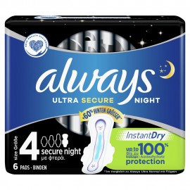 ALWAYS ULTRA SECURE NIGHT No4 6pads