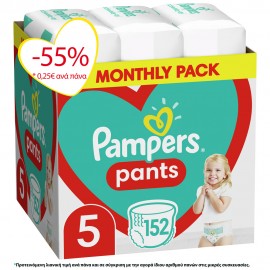 Pampers Pants No5 Monthly (12-17kg) 152τ …