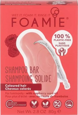 Foamie Shampoo Bar - Raspberry for Colou …