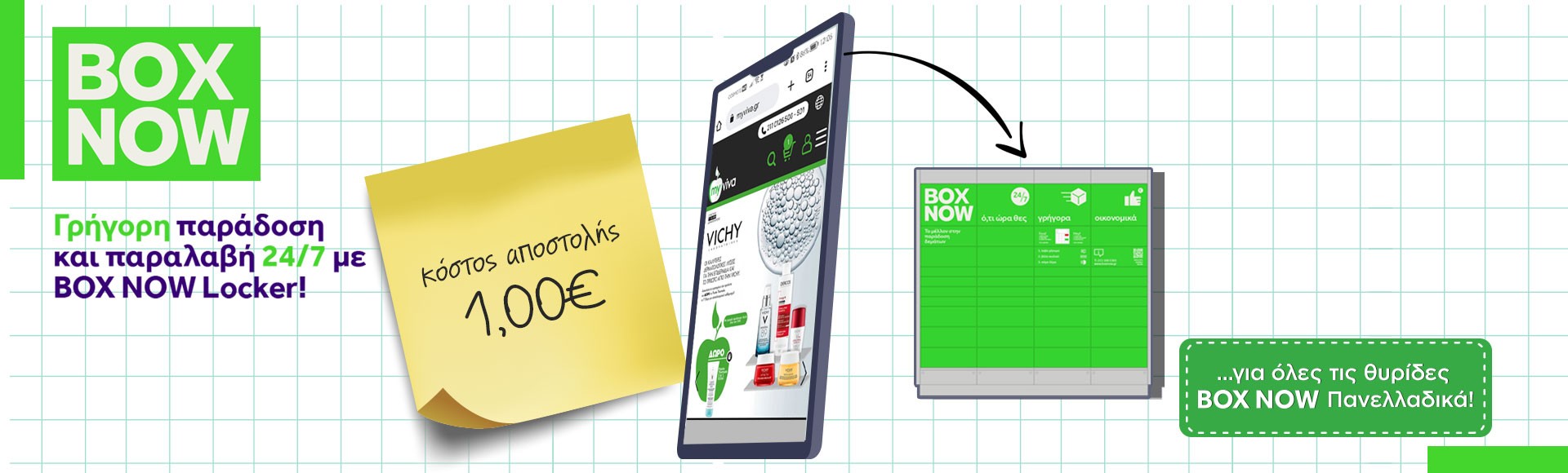 BoxNow με 1 ευρώ