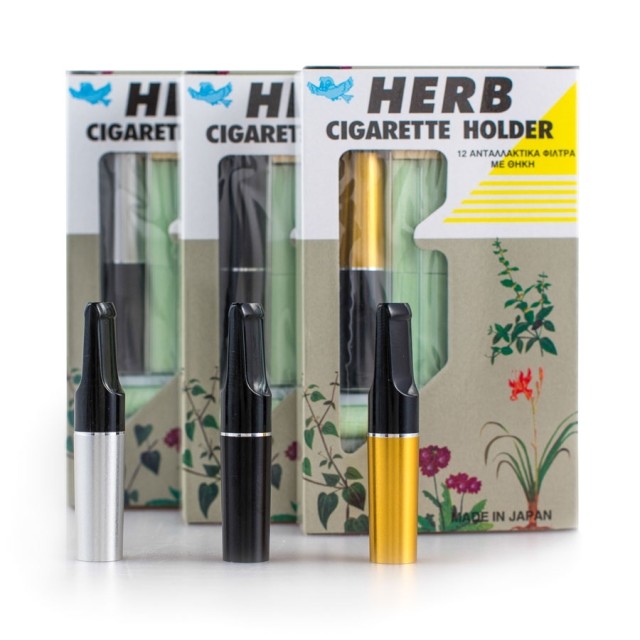 HERB CIGARETTE HOLDER & 12 SPARE FILTERS ΠΙΠΑ ΤΣΙΓΑΡΟΥ