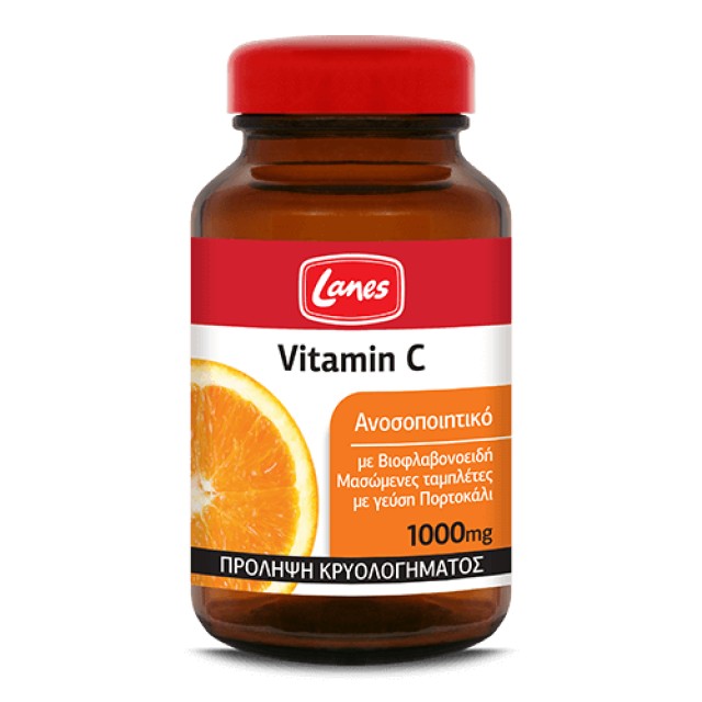 Lanes Vitamin C 1000mg Πορτοκάλι 60tabs