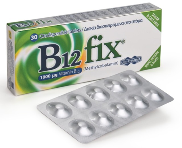 UNIPHARMA B12 FIX 1000μg 30tabs