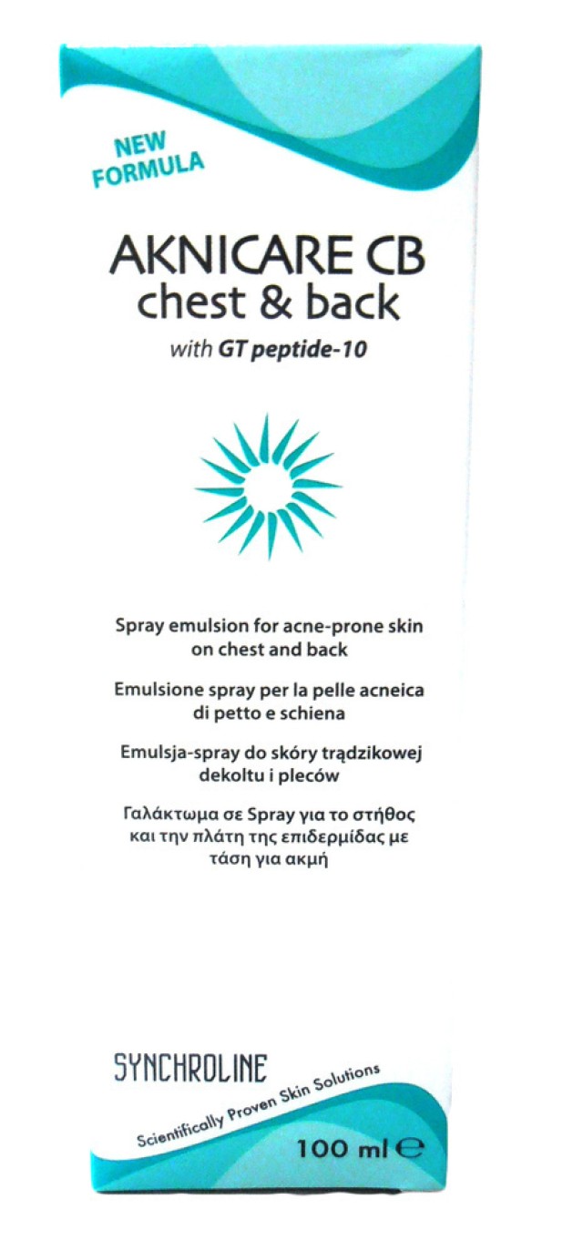 SYNCHROLINE AKNICARE CHEST & BACK SPRAY EMULSION 100ml