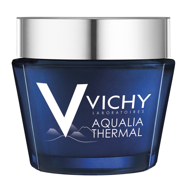Vichy Aqualia Thermal Night SPA Ενυδατική Φροντίδα Νυκτός και Μάσκα σε 1 75ml