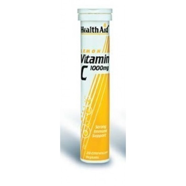HEALTH AID VITAMIN C 1000mg LEMON 20tabs