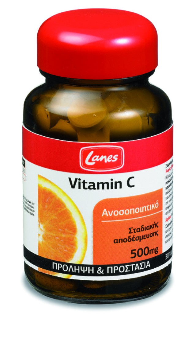 Lanes Vitamin C 500mg Σταδιακής Αποδεύσμευσης 30tabs