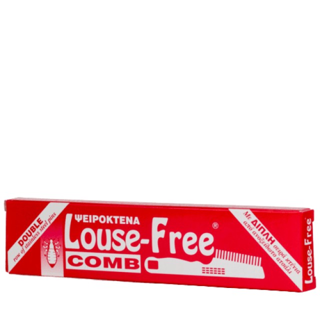 TECHNOFARM Louse-Free Comb Διπλή αντιφθειρική μεταλλική χτένα για Ψείρες & Κόνιδες 1 τεμάχιο