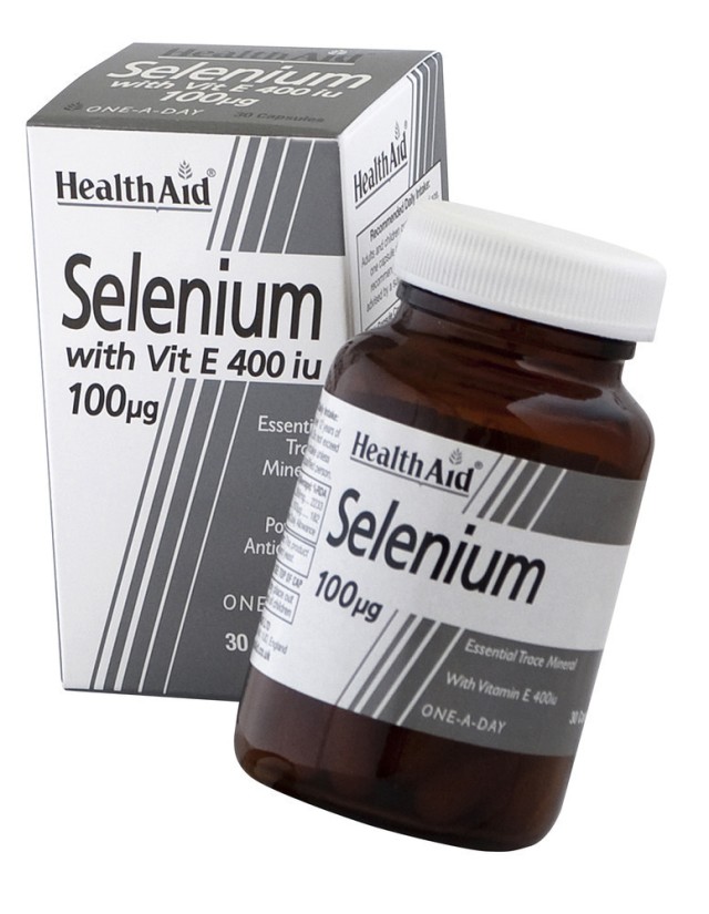 Health Aid Selenium 100mg + Vitamin E 400i.u 30tabs