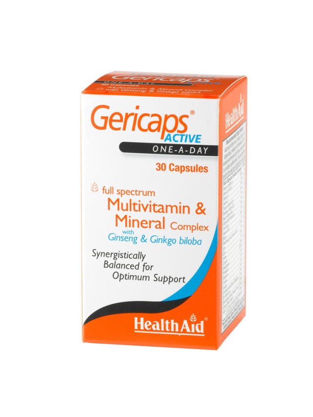 Health Aid Gericaps Active Multivitamin & Mineral Complex 30caps