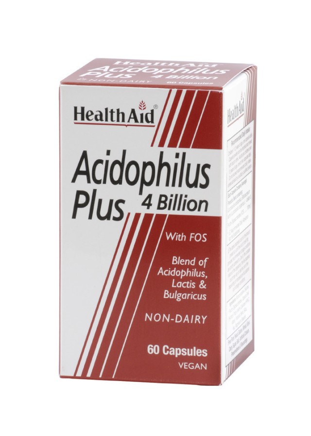 Health Aid Acidophilus Plus 4 Billion Προβιοτικά Για Την Υγιή Λειτουργία Του Εντέρου 30caps