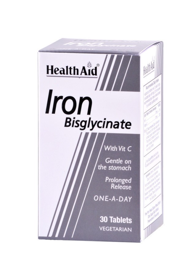 Health Aid Iron Bisglycinate 30tabs