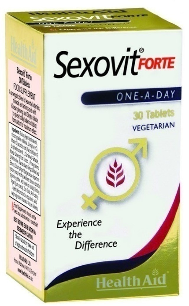 Health Aid Sexovit Forte Τόνωση Ανδρικής Και Γυναικείας Σεξουαλικότητας 30tabs