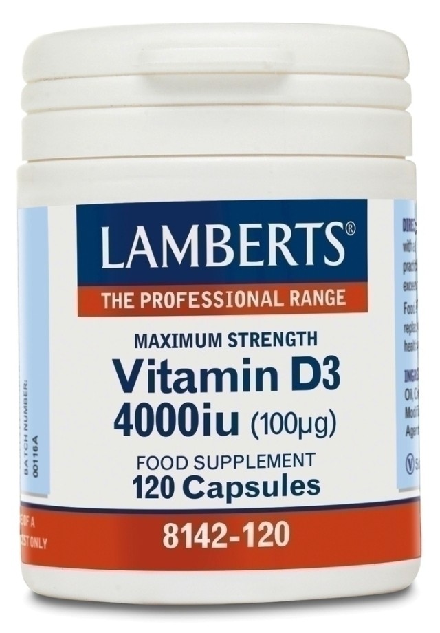 LAMBERTS VITAMIN D3 4000i.u. 120caps