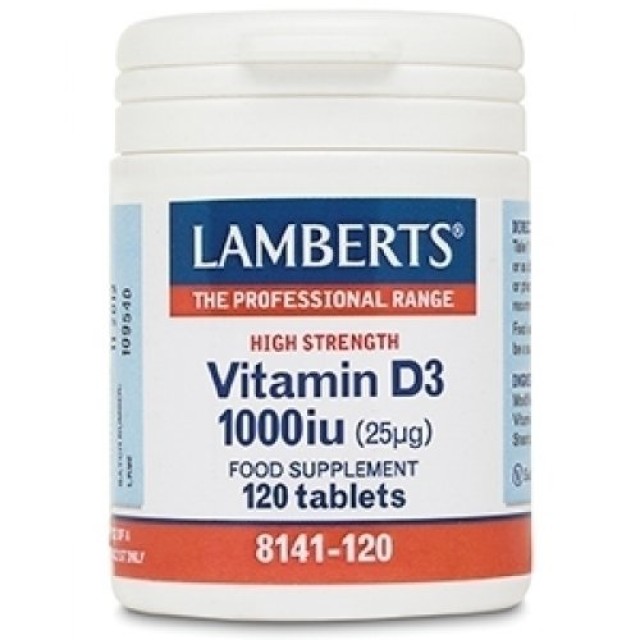 Lamberts Vitamin D3 1000iu 120 κάψουλες