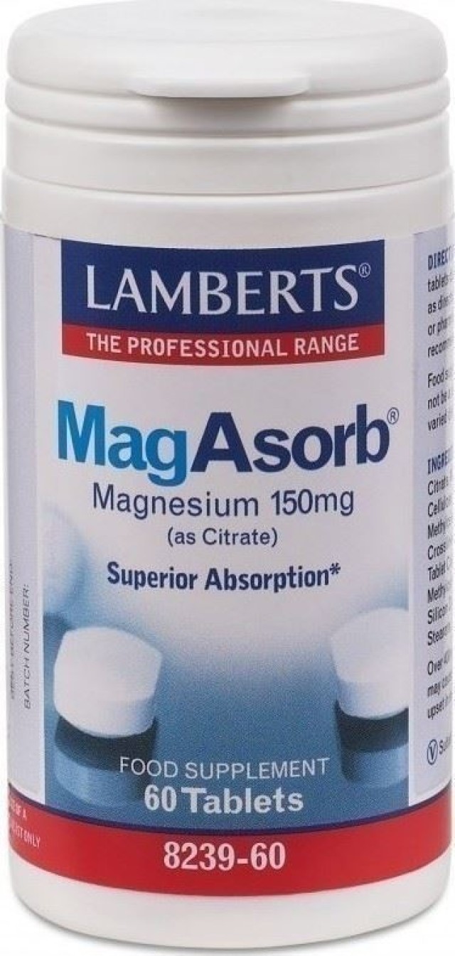 Lamberts MagAsorb 150mg 60 ταμπλέτες