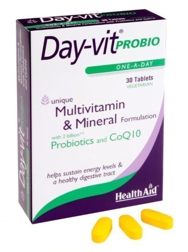 Health Aid Day Vit Probio & CoQ10 30tabs