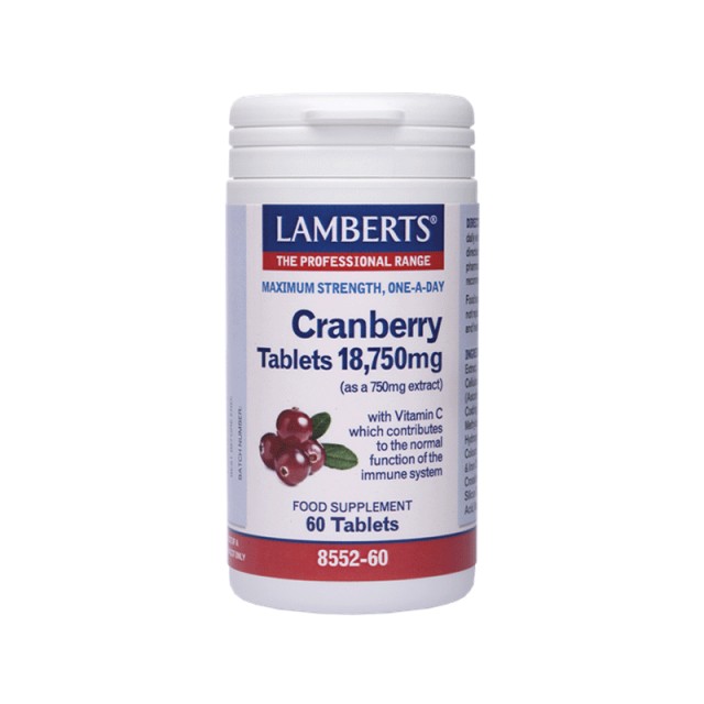Lamberts Cranberry 18,750mg 60 ταμπλέτες