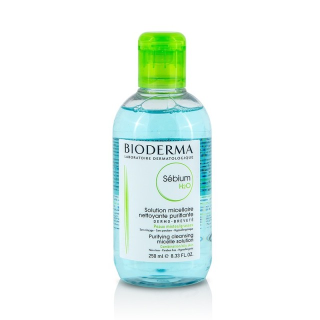 Bioderma Sebium H2O Διάλυμα Καθαρισμού & Ντεμακιγιάζ Προσώπου & Ματιών Για Μικτές/Λιπαρές Επιδερμίδες 250ml