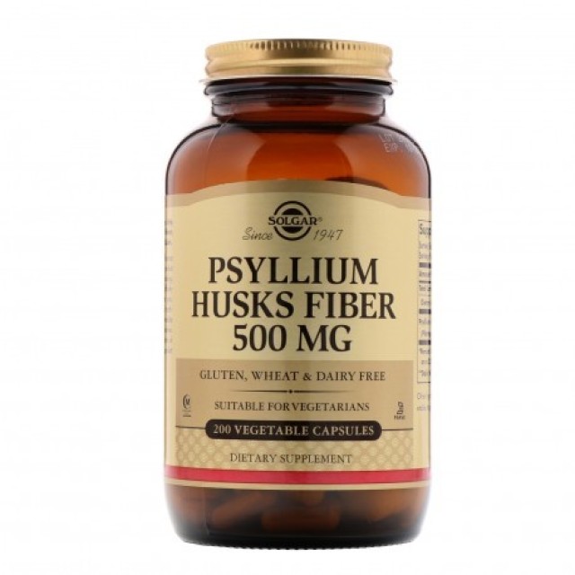Solgar Psyllium Husks Fibre Caps 500mg 200 φυτικές κάψουλες