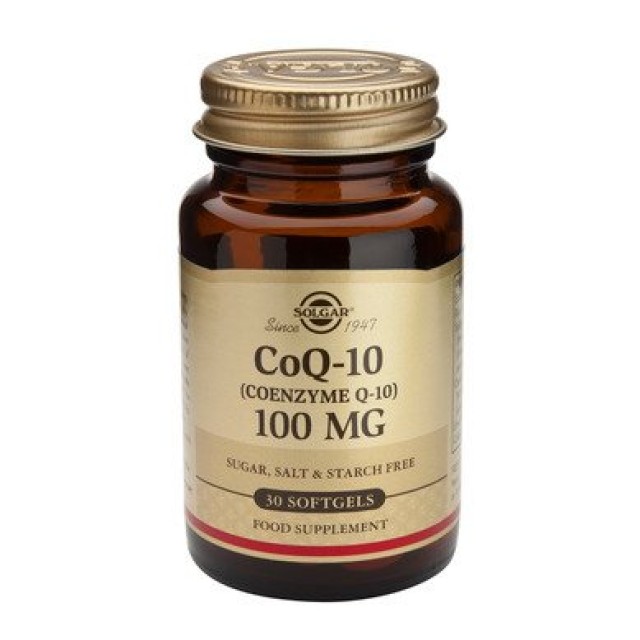 Solgar Vegeterian CoQ-10 100mg 30 μαλακές κάψουλες