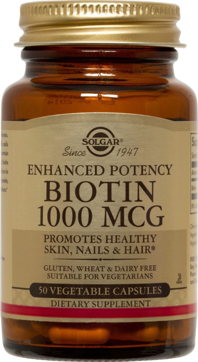 Solgar Biotin 1000mcg 50 φυτικές κάψουλες