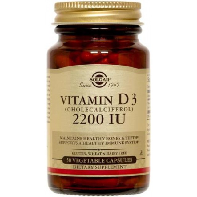 Solgar Vitamin D3 2200iu 50vcaps