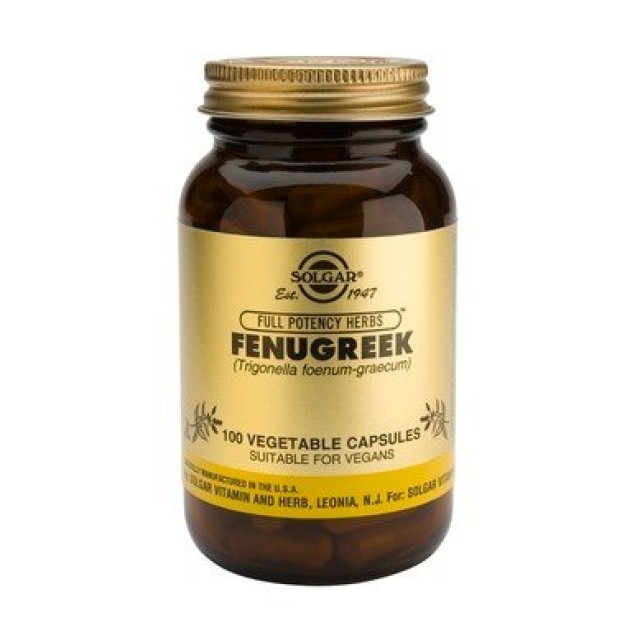 Solgar Fenugreek 520mg 100 φυτικές κάψουλες