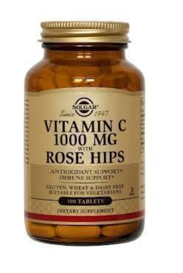 Solgar Vitamin C 1000mg with Rose Hips 100 ταμπλέτες