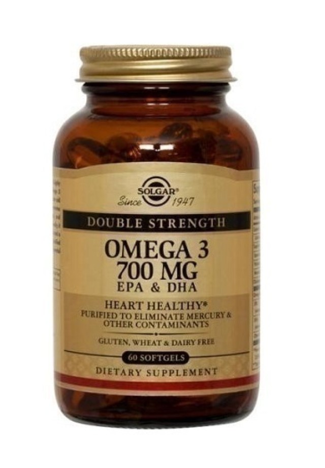 Solgar Double Strength Omega 3 60 μαλακές κάψουλες