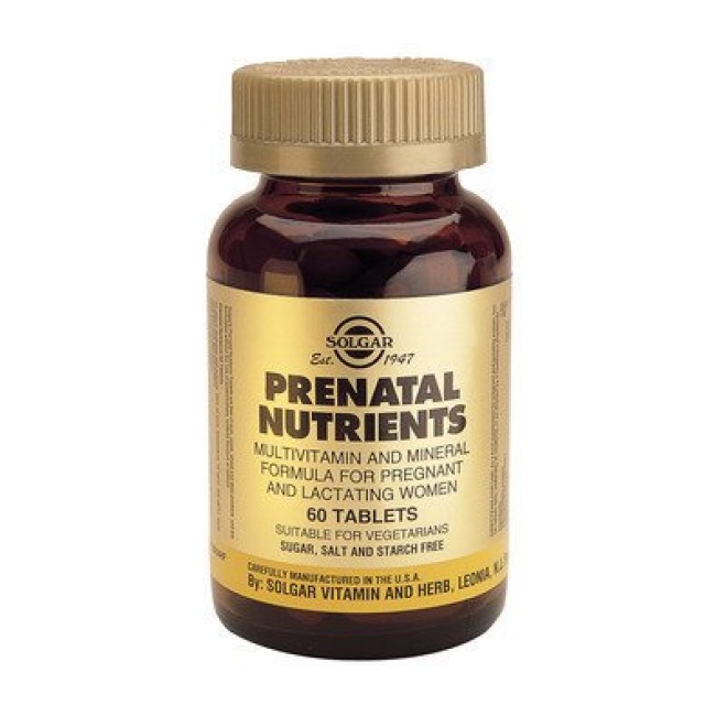 Solgar Prenatal Nutrients 60 ταμπλέτες