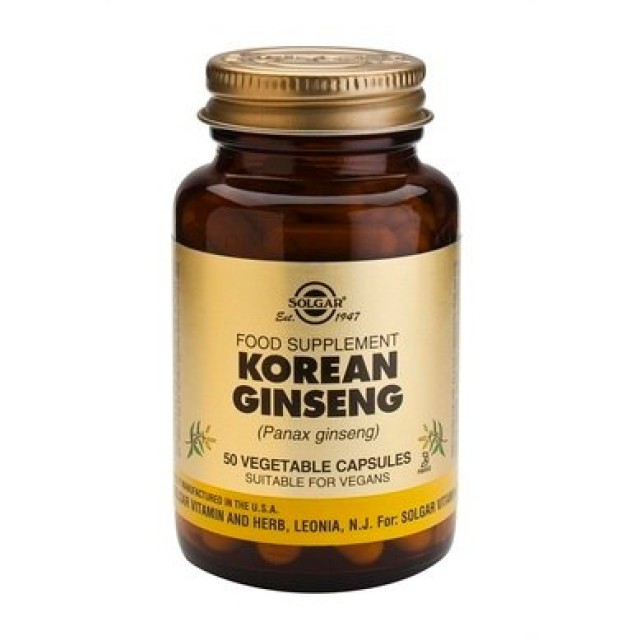 Solgar Ginseng Korean 520mg 50 φυτικές κάψουλες