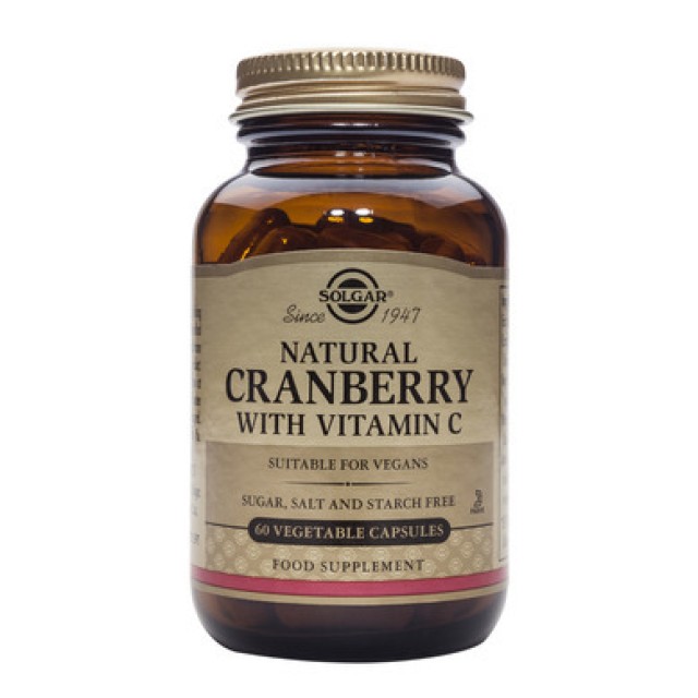 Solgar Cranberry Extract with Vitamin C 60 φυτικές κάψουλες