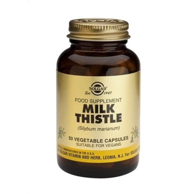 Solgar Milk Thistle 50 φυτικές κάψουλες