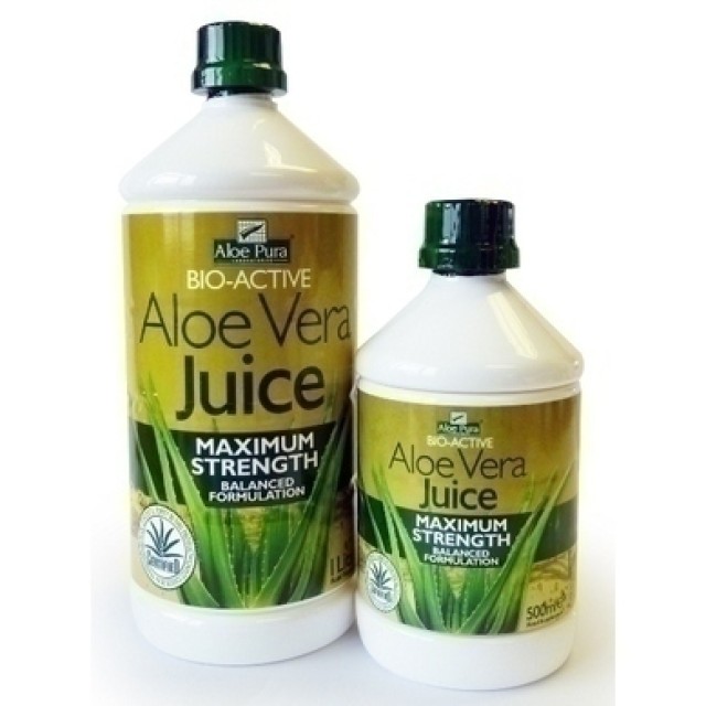 Optima Aloe Vera Juice Max Strength Φυσική Γεύση 500ml
