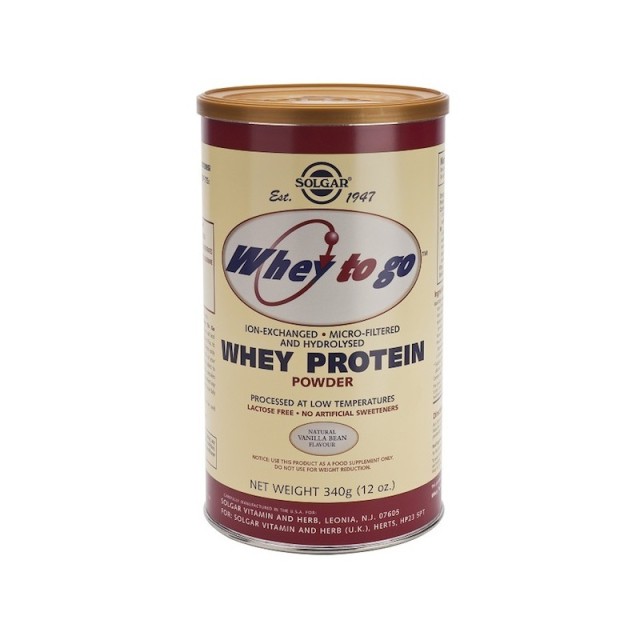 Solgar Whey to Go Protein Powder 340gr Βανίλια