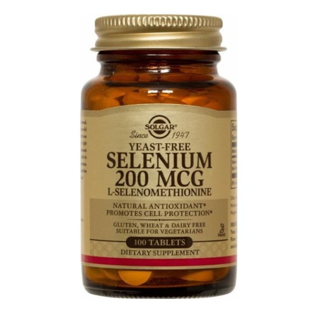 Solgar Selenium 200mg 100 Ταμπλέτες