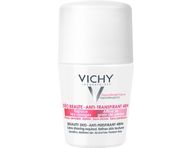 Vichy Beauty Deo Anti-perspirant 48hr Roll-On για Ευαίσθητες ή Αποτριχωμένες Επιδερμίδες 50ml