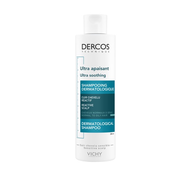 Vichy Dercos Ultra Soothing Σαμπουάν Γιά Κανονικά Λιπαρά 200ml