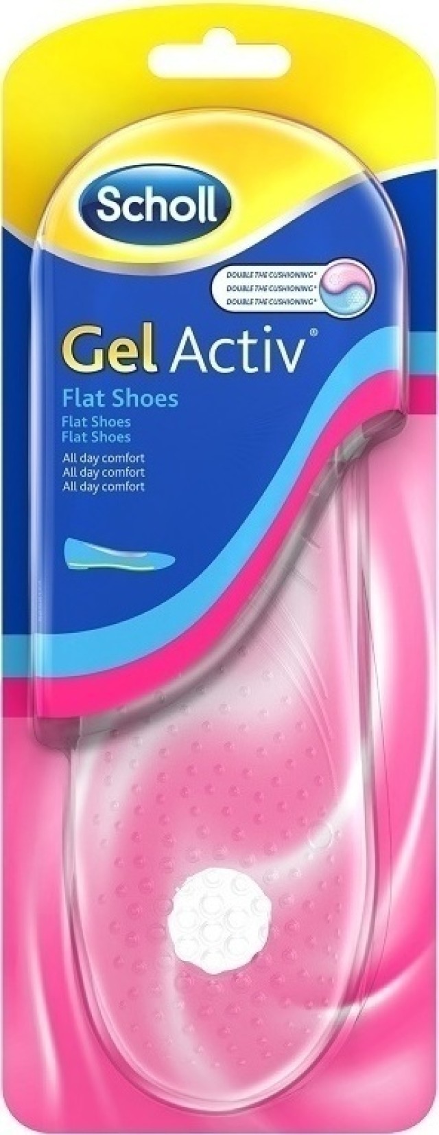 Scholl Gel Activ Flat Shoes Everyday Γυναικείοι Πάτοι για Παπούτσια Χωρίς Τακούνι 2 τμχ