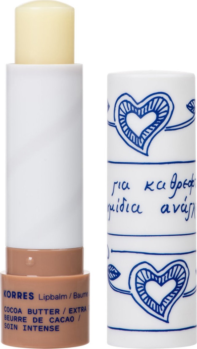 Korres Lip Butter Cocoa Extra Βούτυρο Κακάο 4.5gr