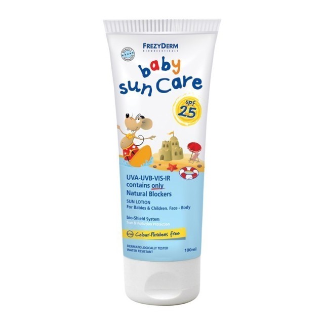 Frezyderm Baby Sun Care Αντιηλιακό Γαλάκτωμα Προσώπου & Σώματος Για Βρέφη & Παιδιά SPF25 100ml